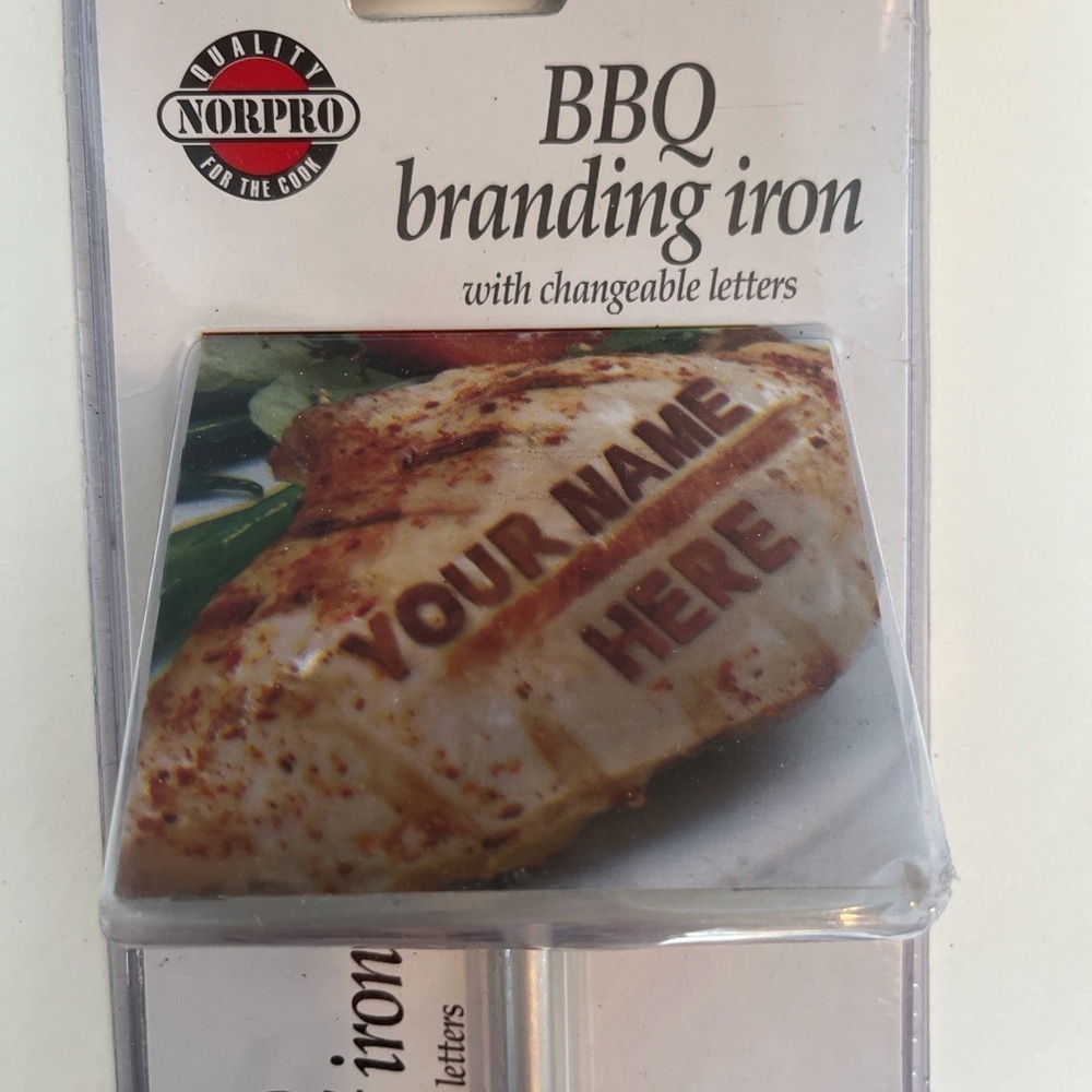 NWT Bar-B-Q Branding Iron by NORPRO with Changeable Letters